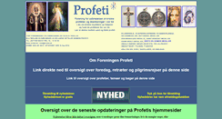 Desktop Screenshot of profeti.dk