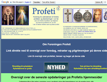 Tablet Screenshot of profeti.dk